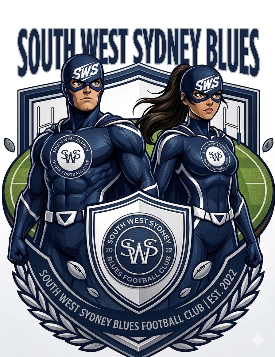 South West Sydney Blues Football Club heroes artwork